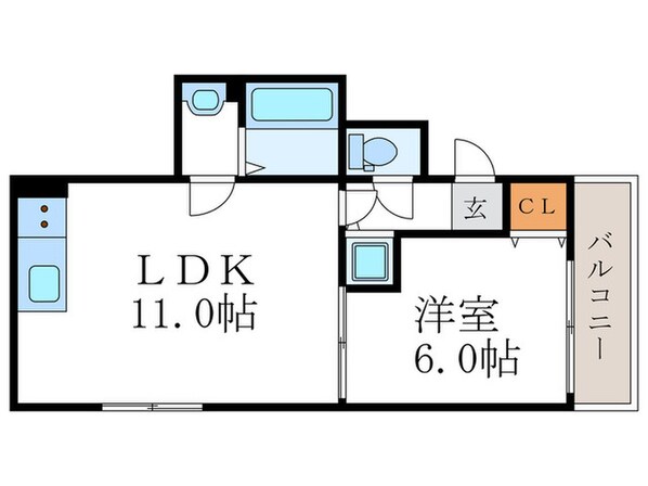 リブレ二条の物件間取画像